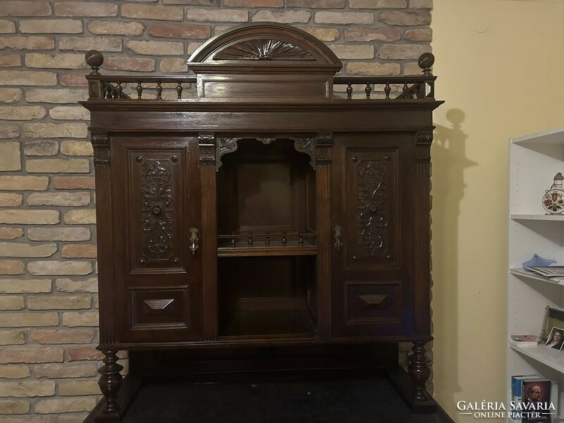 Professionally restored pewter sideboard