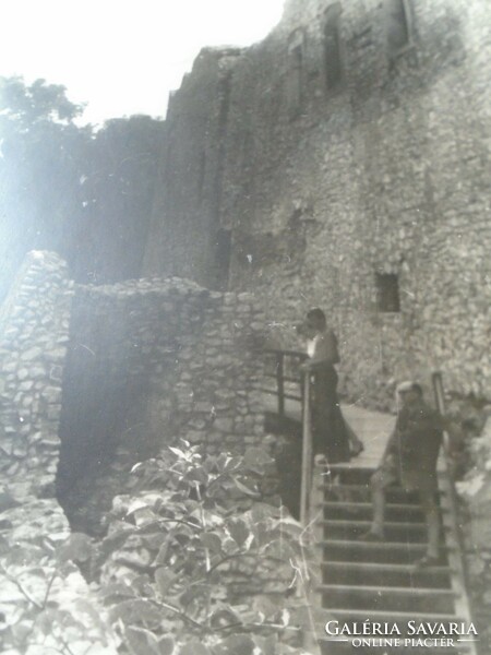 D198411 GESZTES  Komárom vm. Gesztesi vár  , régi nagyméretű fotó 1940-50's évek kartonra kasírozva