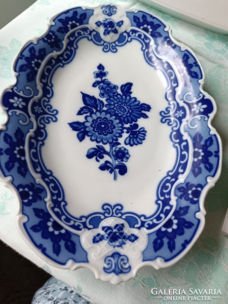 Porcelain (echt cobalt w) bowl (33x22 cm)