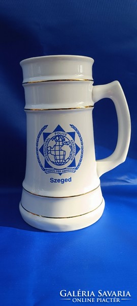 Csongrád county police mug with Szeged inscription