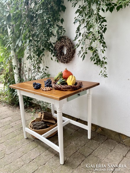 Vintage table with new table top