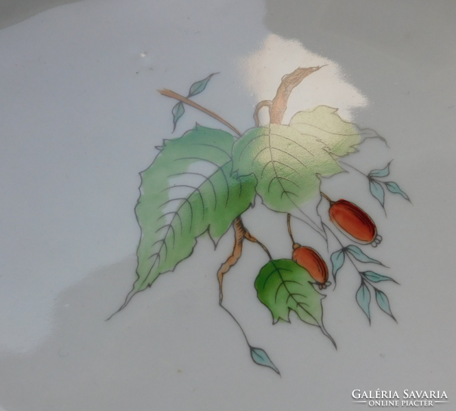 Herend Hecsedli leaf-shaped bowl