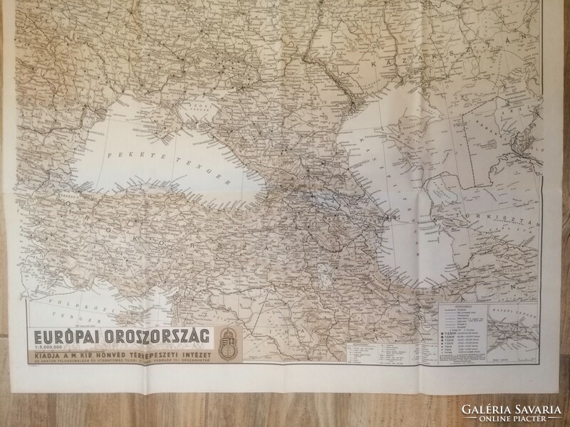 Európai Oroszország 1942 - térkép -