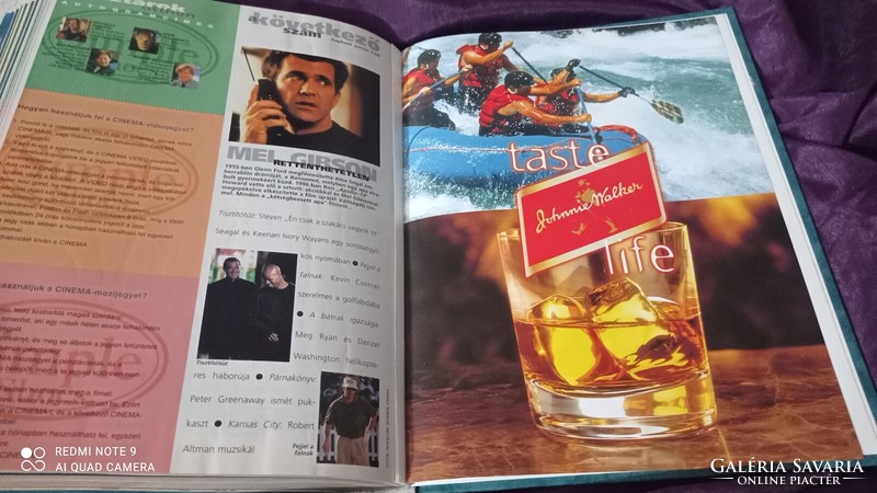 Éves Cinema Magazin 1996-os, mozi magazin könyvbe összegyűjtött számai