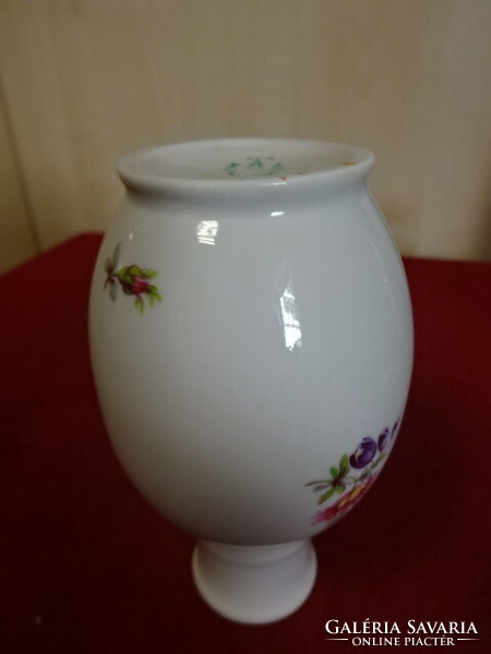 Hollóháza porcelain vase, height 11.5 cm. Jokai.