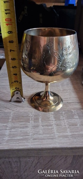 6-piece silver-plated wine goblet