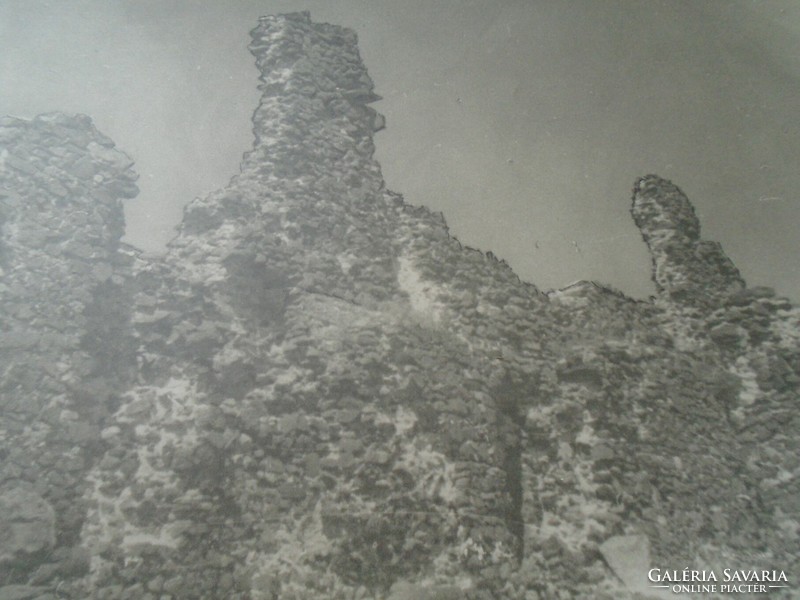 D198412 TÁTIKA -vár, Zalaszántó-Veszprém vm., régi nagyméretű fotó 1940-50's évek kartonra kasírozva