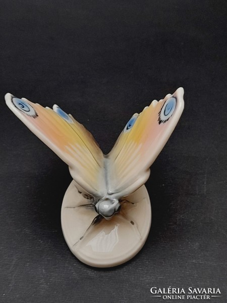 Volkstedt, ens porcelain butterfly, 7 x 7 cm