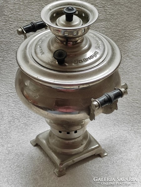 Small metal samovar apartment decoration