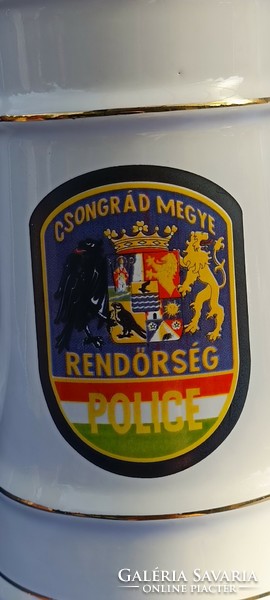 Csongrád county police mug with Szeged inscription