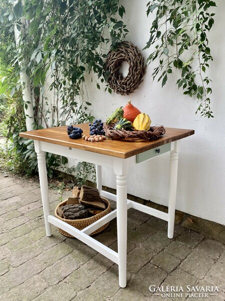 Vintage table with new table top