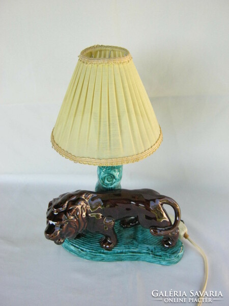 Oroszlán retro kerámia lámpa