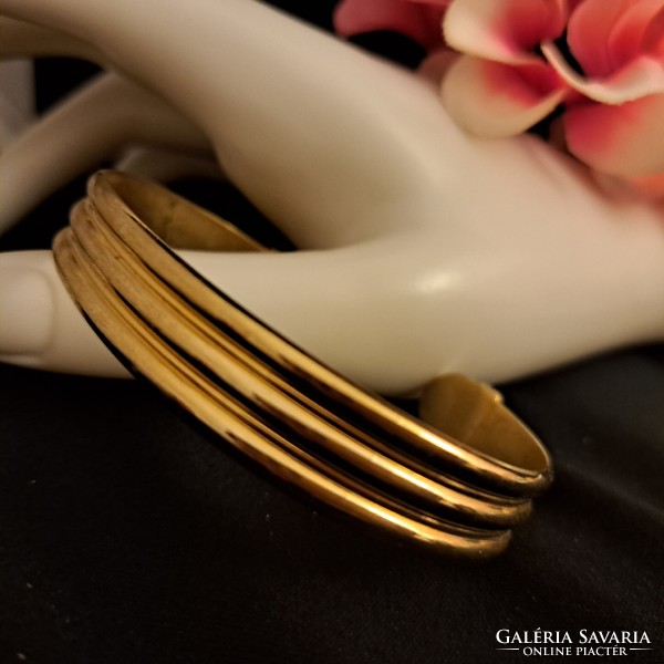 Gold-plated bracelet 1 cm