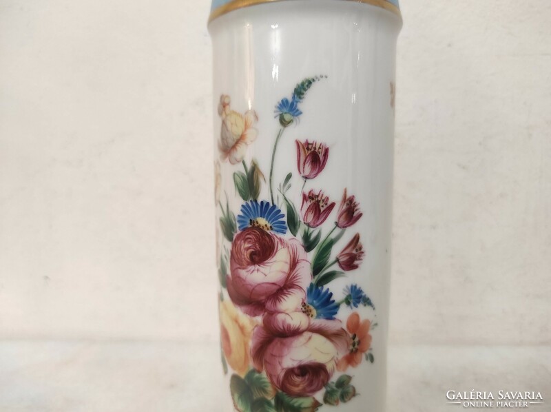 Antique apothecary jar with painted white porcelain inscription drug pharmacy medical device 862 7031