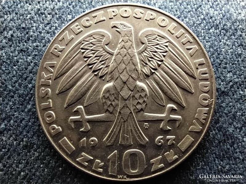 Lengyelország General Świerczewski 10 Zloty 1967 MW (id61371)