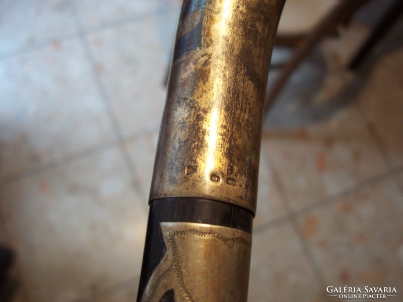 Very old silver walking stick