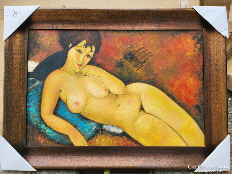 Modigliani style oil painting