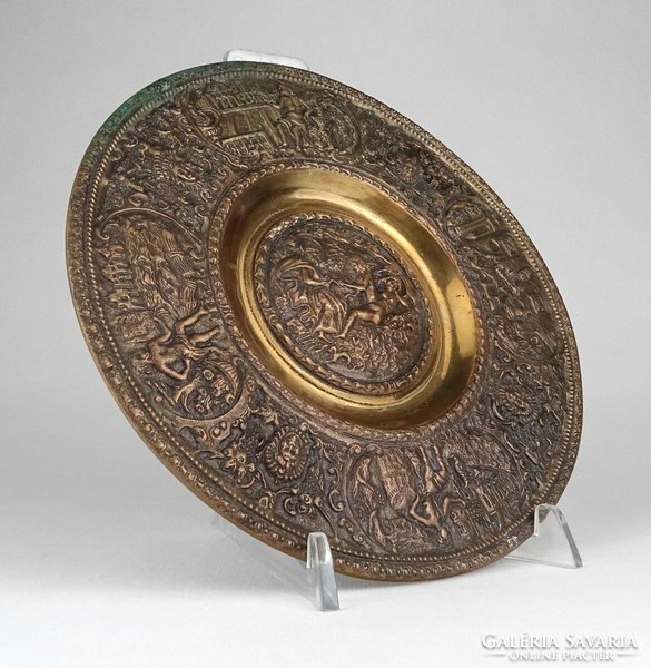 1O526 Reneszánsz falitál bronz COPIE másolata 19 cm