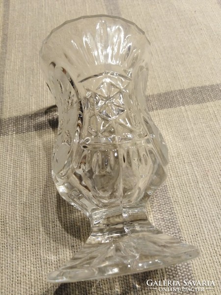 Crystal pedestal vase - Zajecar / Yugoslavian