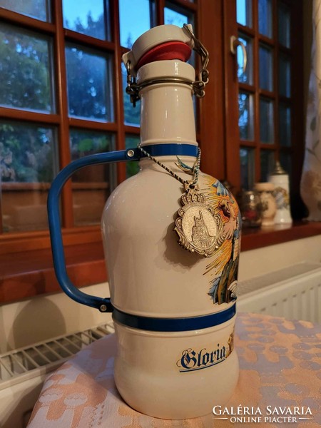 German beer jug with lid