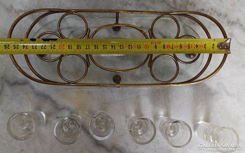 Antique art nouveau table centrepiece, drinks dispenser, schnapps, liquor, glass glasses, carafe