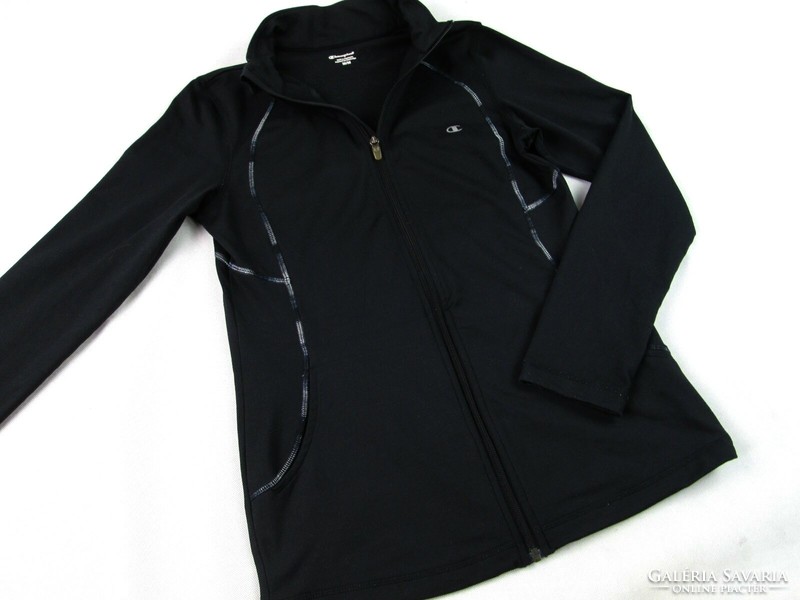 Original champion (m) black women's zip-up sport pullover cardigan