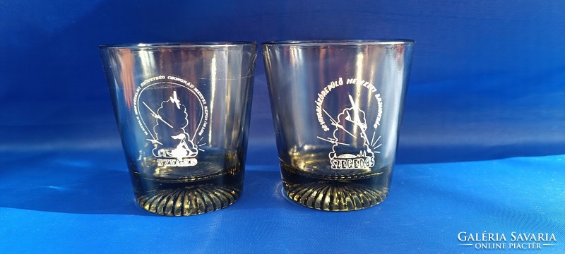 30. Gliding National Championship commemorative ashtray + glasses