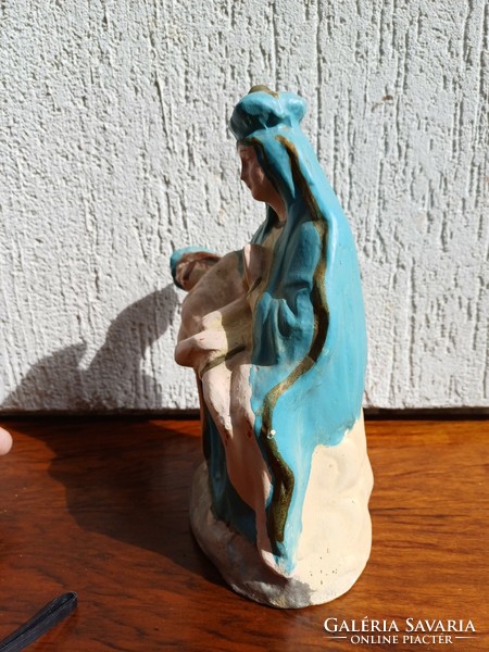 Pieta akàr falba èpithető szobor ,Mària Ès Jèzus Hàzi àldàs ereklye tartó , keresztèny dekoràció