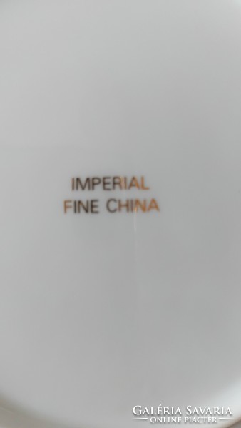Imperial Fine China aranyozott tányér
