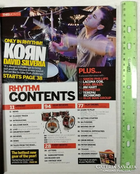 Rhythm magazin 06/5 Korn Toto Lacuna Coil Bissonette Blue Man Group Fightstar