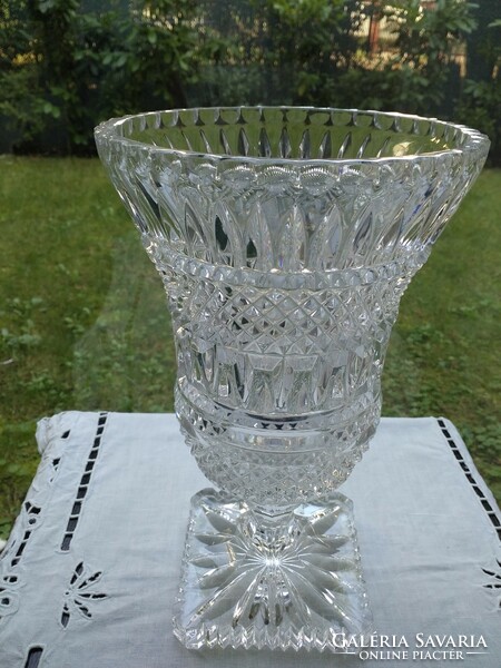 French baccarat crystal vase