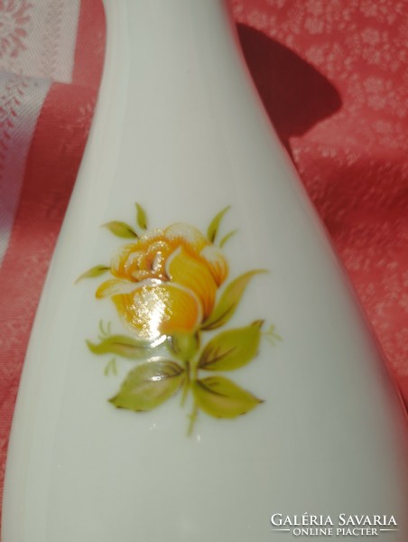 Gyönyörű , Royal, sárga rózsás porcelán váza