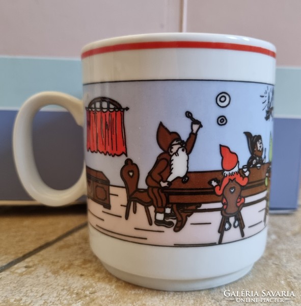 Original marked Zsolnay snow white fairy tale mug cup child child