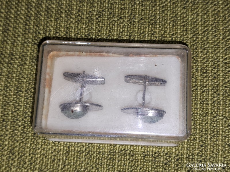 Silver cufflinks