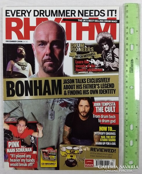 Rhythm magazin 06/12 Jason Bonham Mitch Mitchell Tempesta Mark Schulman Asheim Deicide