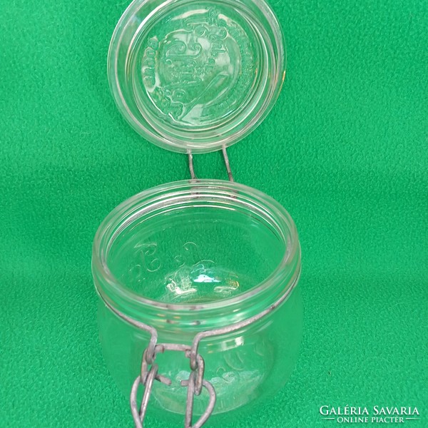 Original, French, spice holder, glass, screw-top bottle.