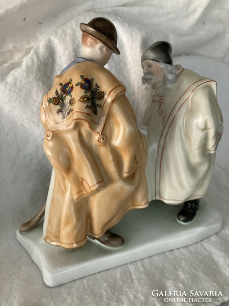 Herend porcelain statue / farewell shepherds