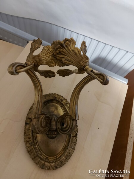 Antique brass wall arm for sale