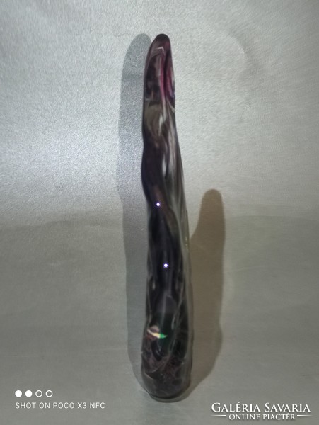 Marked poschinger glass paperweight table decoration