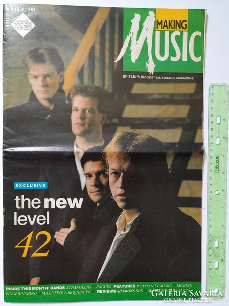 Making Music magazin 88/3 Level 42 Stranglers Pogues Clash Abba All About Eve Talking Heads