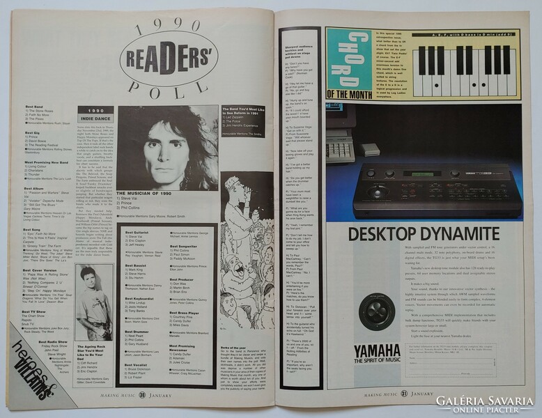Making Music magazin 91/1 Bootsy Collins Clannad Clyde Stubblefield Sting Go Gos Vanilla Ice
