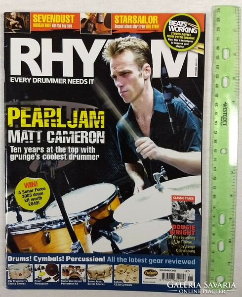 Rhythm magazine 03/11 pearl jam sevendust starsailor dougie wright