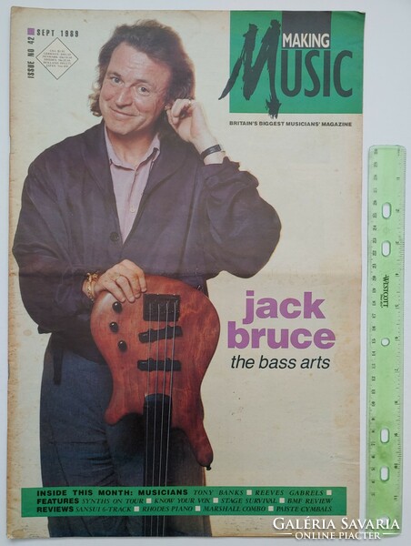 Making music magazine 89/9 jack bruce reeves gabrels tony banks squeeze rolling stones police kinks