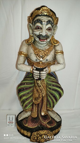 Faragott fa szobor  figura nagy méretű 50 cm Bali Indonéz Keleti
