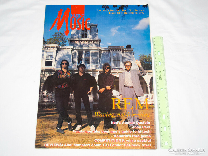 Making music magazine 92/12 rem neds atomic dustbin john peel hendrix nin dury