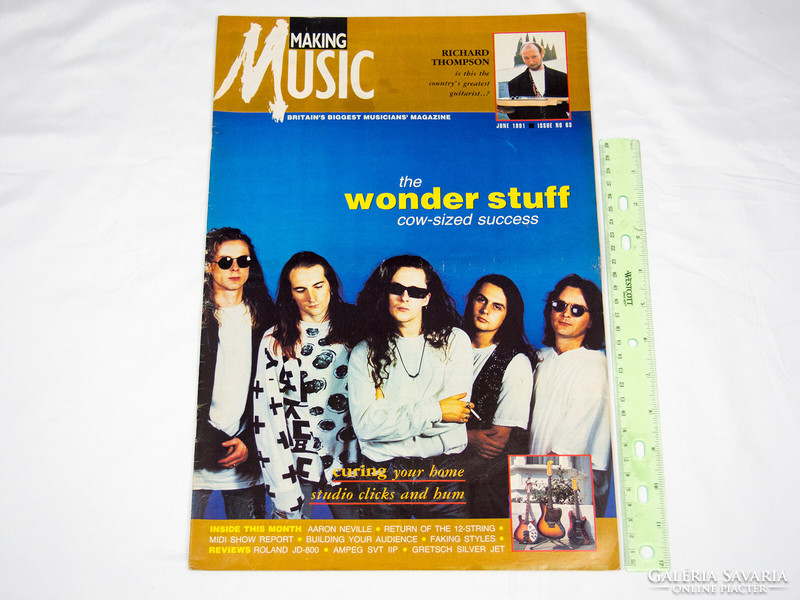 Making Music magazin 91/6 Wonder Stuff Aaron Neville Rich Thompson Siouxsie