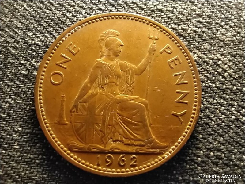 England II. Elizabeth bronze 1 penny 1962 (id21309)