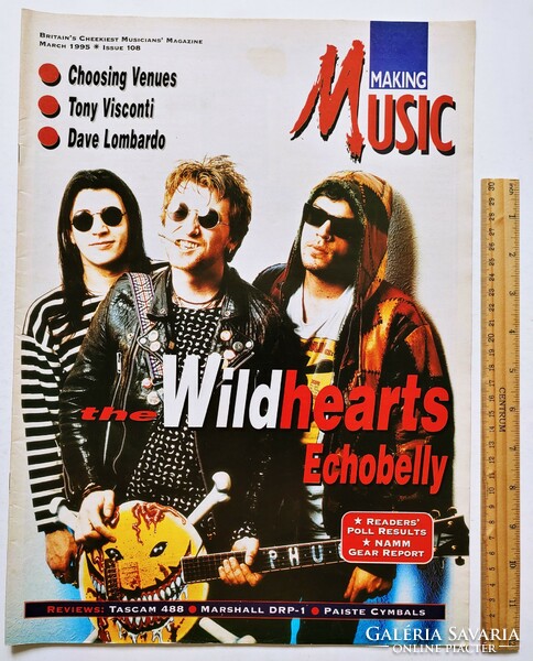 Making music magazine 95/3 wildhearts echobelly visconti lombardo siouxsie