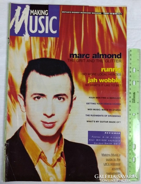 Making Music magazin 92/2 Marc Almond Wobble Runrig Madness Lou Reed PIL Lush