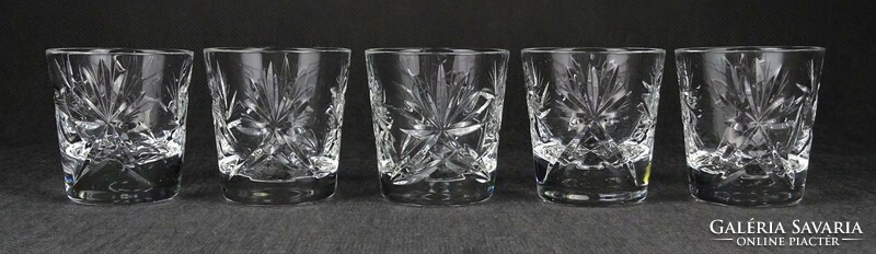 1O611 crystal brandy glass set 5 pieces